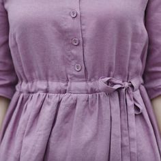 simplelinenlife-Linen-Sleeves-Spring-Summer-Women-Dresses Purple Linen Dress, Burkha Designs, Plain Kurti Designs, Dresses Linen, Spring Cardigans, Blouse Casual Fashion, High Fashion Dresses, Linen Dress Women, Trendy Fashion Tops