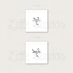 Set of three 1st/2 and three 2nd/2 temporary tattoos. Size: 0.5 in / 1.2 cm (width) Tattoo Set, Temporary Tattoos, Temporary Tattoo, Tattoos