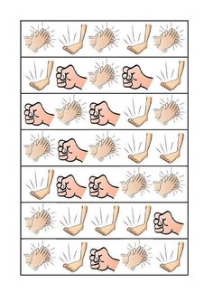 the instructions for how to do an exercise with hands and thumbnails on each hand