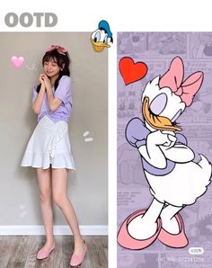 Cartoon Costumes For Women, Cartoon Character Inspired Outfits, Cartoon Outfits Ideas, Cartoon Characters Costumes Ideas, Kpop Cosplay, Girly Costumes, Cartoon Halloween Costumes, Douyin Fashion