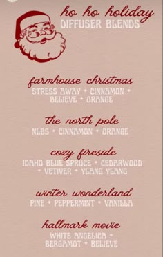 Essential Oil Christmas Gifts, Young Living Christmas Diffuser Blends, Christmas Candle Essential Oil Blends, Christmas Aromatherapy Blend, Yl Christmas Spirit Diffuser Blends, Christmas Eo Diffuser Blends, Candle Blends