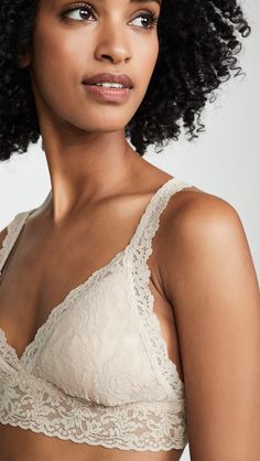 Hanky Panky Signature Lace Padded Crossover Bralette | SHOPBOP Elegant Triangle Top Bra With Delicate Straps, Elegant Seamless Triangle Bra, Elegant Beige Seamless Bra, Elegant Summer Bra With Removable Pads, Elegant Stretch Triangle Top Bra, Elegant Summer Bra With Adjustable Straps, Elegant Summer Bra With Delicate Straps, Elegant Camisole Bra With Delicate Straps, Elegant V-neck Summer Bra