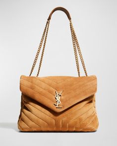 Ysl Shoulder Bag, Saint Laurent Bags, Ysl Logo, Yves Saint Laurent Bags, Designer Crossbody Bags, Winter Trends, Saint Laurent Bag, Everyday Bag, Quilted Leather