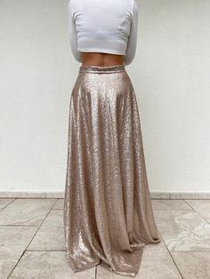 Champagne Skirt, Gold Skirt, Cream Top, Skater Skirt, Sequin, Champagne, Womens Skirt, My Style, Skirt