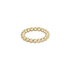 enewton Jewelry Enewton Classic Gold 3mm Bead Ring Rush Jewelry, Classic Gold Rings, Stretch Ring, Beaded Ring, Gold Locket, Gold Filled Ring, Gold Band Ring, Gemstone Beaded Bracelets, Pearl Charms