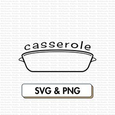 casserole svg and png