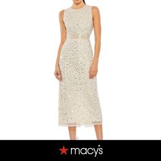 in stock Sleeveless Midi Dress, Jewel Neckline, Mac Duggal, Review Dresses, Midi Dress Sleeveless, Dresses Online, Sleeveless Dress, Geometric Pattern, Comfort Fit