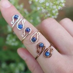 Rings Wire, Wrapped Rings, Chakra Jewelry, Rose Quartz Ring, Rose Quartz Stone, Blue Kyanite, Wire Wrapped Rings, Quartz Ring, One Ring