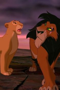 the lion king and cub from disney's live - action movie