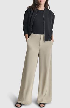 Effortlessly elevate your on-the-clock style with these streamlined wide-leg pants. Zip fly with hook-and-bar closure Front slant pockets 100% polyester Dry clean or machine wash, tumble dry Imported Fall 4-way Stretch Wide Leg Dress Pants, Modern Solid Color Wide Leg Ankle-length Pants, Business Casual Wide Leg Dress Pants With 4-way Stretch, Business Casual 4-way Stretch Wide Leg Dress Pants, 4-way Stretch Wide Leg Pants With Pockets For Work, Modern Ankle-length Wide Leg Pants, Versatile 4-way Stretch Wide Leg Pants For Work, Versatile Wide Leg Dress Pants With 4-way Stretch, Versatile Wide-leg Dress Pants With 4-way Stretch