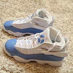 Jordan 6 Rings. Carolina Blue. Size 5y. Worn Once-Great Condition. Jordan 6 Rings, Jordan Blue, Shoes Jordan, 6 Rings, Jordan 6, Kids Jordans, Carolina Blue, Jordan Shoes, Kids Shoes