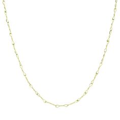 Lene Vibe Twist Link Chain - 18" | Quadrum Gallery Dainty Formal Chain Necklace With Lobster Clasp, Yellow Gold Link Chain Necklace, Yellow Gold Link Necklace With Gold Chain, Yellow Gold Delicate Long Chain Necklace, Dainty Yellow Gold Oval Link Chain Necklace, Yellow Gold Delicate Chain Long Necklace, Modern Twist Link Necklaces For Gifts, Modern Twist Link Necklace For Gift, Yellow Gold Necklace With Delicate Rectangular Links