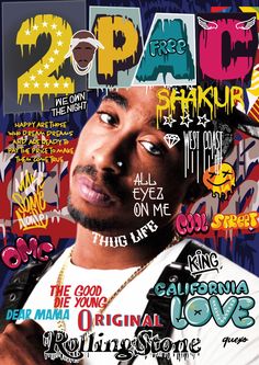 a magazine cover with the rapper on it