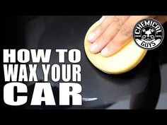 how to wax your car with a sponge