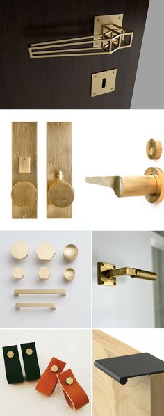 several different types of door handles and pulls