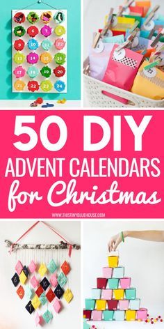 the words 50 diy advent calendars for christmas