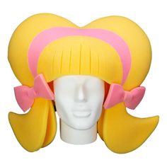 Headband & Bows Wig - Foam Party Hats Inc Cheap Playful Costume Accessories For Party, Foam Wigs, Hair Color Orange, Foam Party, Wig Party, Wigs For Sale, Booth Props, Costume Wigs, Wedding Hats