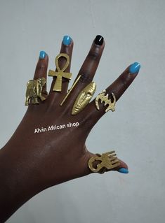 Wholesale of 5 brass rings Rings Big, Rings Boho, Brass Rings, Ring Guard, Brass Ring, Boho Rings, Rings Statement, Kenya, Statement Rings