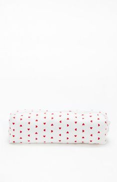 Heart Pencil Bag Trendy White Pencil Case With Pen Holders, Trendy White Stationery With Pen Slots, Playful White Pencil Case For Everyday Use, Trendy White Stationery For Personal Use, Cute White Zipper Pouch Stationery, Cute White Stationery With Zipper Pouch, White Stationery Pouch With Pen Slots, White Pencil-shaped Pencil Case Gift, Cute White Stationery For Everyday Use