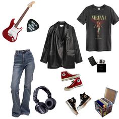 Rockstar Tshirt Outfit, Comfy Rockstar Outfit, Rockstar Clothing Aesthetic, Rockstar Girlfriend Outfit Board, Rockstar Gf Outfit Png, 2000s Fashion Rock, Rockstar Girlfriend Aesthetic Outfits School, Rockstar Girlfriend Style Aesthetic, Rockstar Boyfriend Aesthetic Outfit