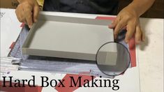 a person is working on a box making project