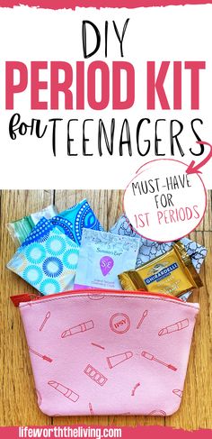 What To Have In Your Period Kit, Menstrual Kit For School, Diy First Period Kit, My First Period Kit, Teen Period Kit For School, First Period Kit Daughters Diy, First Time Period Kit, First Menstruation Gift, Period Preparation Kit