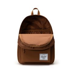 Room for an adventure-filled semester. Sized for everything you love doing whether you're in class or not. Made with 100% recycled EcoSystem™ fabrics and updated with features like a water-bottle pocket, laptop sleeve, this backpack has enough volume to pack in all your school essentials and more. Size: 18.00"(H) x 13.00"(W) x 7.00"(D), 30.0L EcoSystem™ 600D Fabric made from 100% recycled post-consumer water bottles Tonal stripe EcoSystem™ Liner made from 100% recycled post-consumer water bottle Nylon Backpack With Water Bottle Pocket For Adventure, Casual Nylon Backpack For Adventure, Nylon Backpack For Adventure, Nylon Backpack For Adventure And Back To School, Back To School Nylon Backpack For Adventure, Back To School Adventure Backpack In Nylon, Adventure Backpack With Water Bottle Pocket, Herschel Classic Backpack, School Essentials