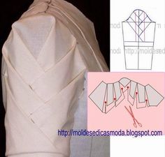 an image of the back of a dress with instructions on how to sew it