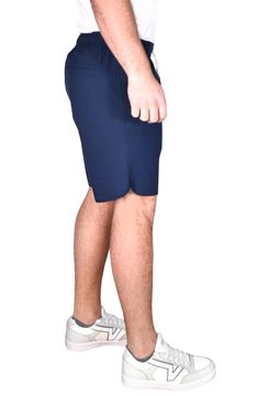 Made to move, these performance-ready drawstring shorts are made from stretch-enhanced fabric and packed with plenty of pockets to keep you moving all-day. 9" inseam; 22" leg opening (size Medium) Drawstring waist Front slant pockets; back welt pockets 92% polyester, 8% elastane Machine wash, tumble dry Imported Drawstring Shorts, Welt Pockets, Welt Pocket, Drawstring Waist, Vintage Shops, Nordstrom Rack, Nordstrom, Size Medium, Navy