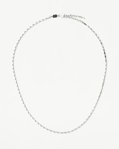 Lucy Williams Horizon Link Chain Necklace | Sterling Silver. This Delicate Chain Necklace Features Rectangular Links for Everyday Styling. Pair with Even More Chains for a Range of Textures in Your Layers. Also Available in the Horizon Chain Bracelet. Metal: Rhodium Plated on Recycled Sterling Silver Chain Dimensions: 1. 3mm X 1mm Length: 450mm Weight: 6g Product Code: Lwa-S-N9-Ns Simple Ear Cuff, Chain Link Necklace Silver, Lucy Williams, Ear Parts, Bracelet Metal, Link Chain Necklace, Delicate Chain, Pearl Gemstone, Chic Accessories