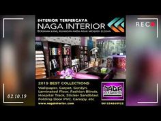 an advertisement for the interior design and decorating company naga interior, which is located in