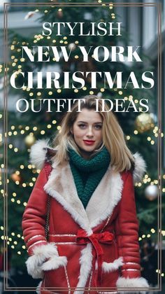 Winter Fashion Outfits Christmas, What To Wear In New York In December, Christmas In Nyc Outfits, Christmas In New York Outfits, New York Christmas Outfits, Denim Midi Skirt Outfit, Outfits For Short Women