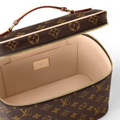 LOUIS VUITTON® - Nice Bb - Brown Louis Vuitton Luggage Set For Women, Nice Bb Louis Vuitton, Ysl Vanity Bag, Old Money Items, Lv Makeup Bag, Mini Kelly Hermes, Luxury Bags Louis Vuitton, Louis Vuitton Makeup Bag, Designer Makeup Bag