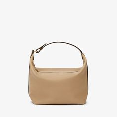 Women's Beige Leather Mochi top handle Mini bag | Valextra Luxury Beige Hobo Bag With Top Handle, Luxury Beige Top Handle Hobo Bag, Evening Shoulder Bag With Smooth Grain In Beige, Beige Smooth Grain Shoulder Bag For Evening, Modern Beige Leather Baguette Bag, Beige Calf Leather Top Handle Shoulder Bag, Evening Beige Smooth Grain Shoulder Bag, Beige Rectangular Shoulder Bag With Smooth Grain, Elegant Taupe Shoulder Bag With Smooth Grain