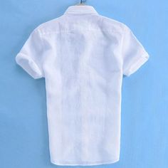 Gender: Men Item Type: Shirts Shirts Type: Casual Shirts Material: COTTON Material: Polyester Material: Linen Material: Spandex Sleeve Length(cm): Short Collar: Turn-down Collar Style: Casual Fabric Type: Broadcloth Sleeve Style: REGULAR Pattern Type: Solid Closure Type: Single Breasted Type: Summer Solid Color Shirt Tops Casual Stretch Summer Shirt, White Casual Half Sleeve Shirt, Casual White Half Sleeve Shirt, Slim Fit Solid Color Shirt With Short Sleeves, Slim Fit Solid Color Short Sleeve Shirt, Solid Color Slim Fit Shirt With Short Sleeves, Solid Color Slim Fit Short Sleeve Shirt, White Slim Fit Short Sleeve T-shirt, White Slim Fit Casual Shirt