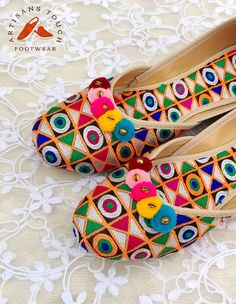 ## **Multicolored Bridal Shoes for Women** Our multicolored bridal shoes are a beautiful fusion of tradition and contemporary style. Adorned with intricate embroidery work and colorful embellishments, these shoes are perfect for brides looking to make a statement. The vibrant colors and detailed designs add a festive touch to any bridal outfit, making them ideal for weddings, receptions, and other celebratory events. ## **Beautiful Handmade Floral Clogs** For those who appreciate the charm of fl Bohemian Slip-on Flats With Handwork, Multicolor Traditional Slip-on Flats, Multicolor Non-slip Synthetic Slippers, Traditional Multicolor Slip-on Slippers, Occasion Shoes, Cool Gifts For Women, Bridesmaid Shoes, Bride Look, Handmade Shoes