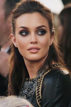 Makeup Cantik, Smink Inspiration, Makijaż Smokey Eye, Leighton Meester, Rosie Huntington Whiteley, Cara Delevingne, Gorgeous Makeup, Glam Makeup, Beautiful Makeup