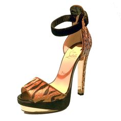 Beautiful Heels, Love Them. Never Used. Luxury Red Sole Ankle Strap Heels, Luxury Ankle Strap Heels With Red Sole, Luxury Heels With Red Sole And Ankle Strap, Beautiful Heels, Ankle Wrap, Red Sole, Stiletto Pumps, Shoe Closet, Brown Skin