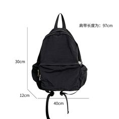 Tavimart Student backpack, female multiple pocket commuting backpack, leisure large capacity travel backpack, South Korea Nylon Backpack With Pockets For Trip, Large Capacity Nylon Backpack For Students, Casual Large Capacity Backpack For Trips, Solid Large Capacity Backpack For Students, Large Capacity Solid Color Backpack For Students, Solid Color Large Capacity Backpack For Travel, Back To School Bags With Pockets For Trip, Back To School Trip Bags With Pockets, Large Capacity Backpack For School Trips