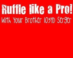 a red background with white text that says ruffle like a pro with your brother