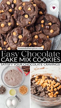 easy chocolate cake mix cookies are the perfect dessert to make for any party or special occasion