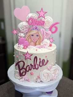 Barbie Cake 6th Birthday, Barbie Cake Ideas Birthdays Pink, Barbie Cake 5th Birthday, Barbie Cakes For Girls Birthday, Barbie Birthday Cakes For Kids, Barbie Bday Cake, Barbie Doll Cake Ideas, Barbie Cake Ideas Birthdays, Barbie Birthday Cake Ideas