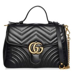 Gucci Bag Marmont, Congolese Women, Gucci Top Handle Bag, Small Top Handle Bag, Top Clothing Brands, Gucci Top, Classic Accessories, Gucci Gg Marmont, Gg Marmont