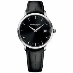 Sale!Raymond Weil Black Dial Leather Luxury Watch Thanks For Viewing Our Listing! We Always Ship Your Order Securely In A Box With Padding 100% Authentic Dial Color: Black Case Diameter (Mm): 39 Case Material: Stainless Steel Band Color: Black Water Resistant (Meters): 50 Additional Info Authorized Seller:Manufacturer's Warranty Will Be Honored Condition:Brand New With Manufacturer's Box Band Length:8.5 Inches Band Width:18mm Clasp:Tang Formal Silver Watch With Leather Strap, Formal Silver Watch Accessories With Leather Strap, Black Leather Watch For Evening, Black Leather Evening Watch, Elegant Black Evening Watch Accessories, Classic White Gold Watch With Leather Strap, Classic Silver Leather Watch Accessories, Classic Black Watch For Office, Elegant White Gold Watch With Leather Strap