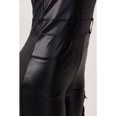 Breeze through the day with this PU leather jumpsuit. Expertly crafted with a deep pocket and top design, it adds style and flair while keeping you comfortable. Enjoy a perfect fit and all-day convenience. Decoration: Zip Up , Pockets Length: Floor-Length Fabric Type: PU Material: Polyester ,PU Neckline: Strapless Pattern Type: Solid Sleeve Length:Sleeveless Fabric: Slight Stretch Chic Faux Leather Jumpsuits And Rompers For Night Out, Pockets Overall Jumpsuit For Night Out, Black Leather Jumpsuits And Rompers, Black Fitted Leather Jumpsuits And Rompers, Black Faux Leather Jumpsuits And Rompers For Night Out, Chic Black Faux Leather Jumpsuits And Rompers, Black Leather Fitted Jumpsuits And Rompers, Fitted Black Leather Jumpsuits And Rompers, Chic Black Faux Leather Jumpsuit