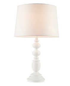 a white table lamp on a white background