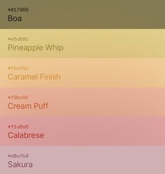 an image of the color scheme for different colors