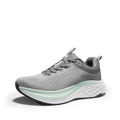 PRICES MAY VARY. Shock Absorption: These men's walking shoes feature a high-elastic EVA midsole, providing a soft, bouncy feel and strong impact absorption while alleviating knee pressure. Smooth Rolling Motion: The raised, curved midsole of these men's sneakers ensures a fluid, natural roll from heel to toe. Slip Resistance & Durability: Crafted with a full rubber outsole and a unique tread pattern, these jogging shoes offer excellent slip resistance and long-lasting durability across different Gray Lace-up Running Shoes For Training, Functional Wear-resistant Synthetic Sneakers, Dynamic Wear-resistant Sneakers For Running, Wear-resistant Gray Sneakers For Running, Dynamic Wear-resistant Running Sneakers, Gray Wear-resistant Sneakers For Running, Wear-resistant Synthetic Running Shoes For Sports, Sporty Wear-resistant Running Shoes For Jogging, Casual Ergonomic Running Shoes With Shock Absorption