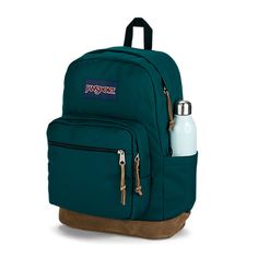 Right Pack - Heritage Backpack | JanSport Green Jansport Backpacks, Green Jansport Backpack, Green Jansport, Jansport Backpacks, Jansport Right Pack, Backpack Jansport, Water Bottle Pouch, Mesh Backpack, Retro Backpack