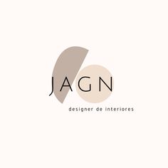 the logo for jagn, an interior design studio in paris's west end